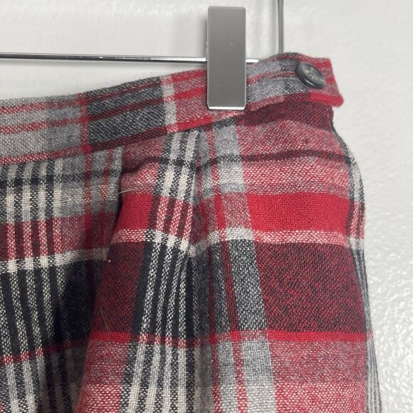 PENDLETON 100% Virgin Wool Pleated Tartan Midi Skirt Size 10 Made in USA Holiday - Picture 2 of 7